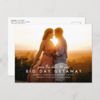 Big day getaway destination wedding save the date