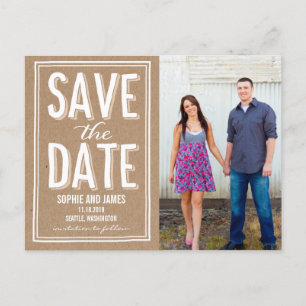 Big Day Save The Date Postcard