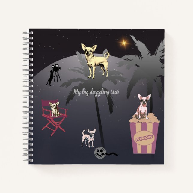 Big Dazzling Star  Notebook (Front)