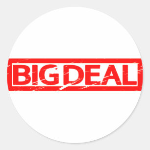 Big Deal Stamp Classic Round Sticker
