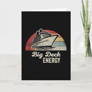 Big Deck Energy Nautical Vacation Card