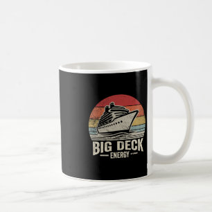 Big Deck Energy Retro Cruise Ship Vibes  Coffee Mug