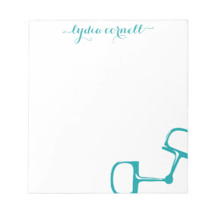 Big Dee Snaffle Bit Horse Notepad - Teal