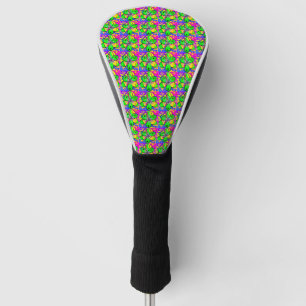 "BIG DESIGN GREEN BLUE RED MIXED COLOURS GOLF HEAD COVER