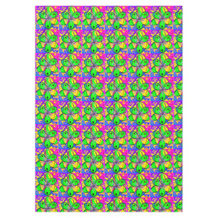 "BIG DESIGN GREEN BLUE RED MIXED COLOURS      TABLECLOTH