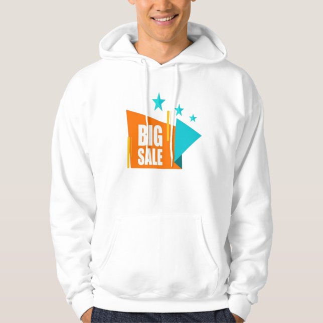 BIG DESIGN T-SHIRT HOODIE (Front)