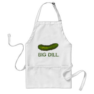 Big Dill (Deal) Crunchy Green Kosher Pickle Foodie Standard Apron