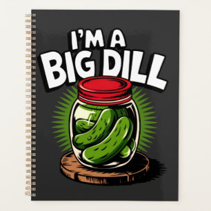 Big Dill Pickle Jar Graphic for Pickle Lovers Planner