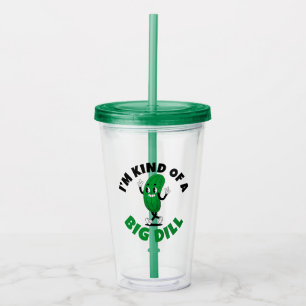 Big Dill Pickle Pun Acrylic Tumbler