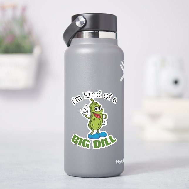 Big Dill Pickle Pun  Button (HydroFlask)