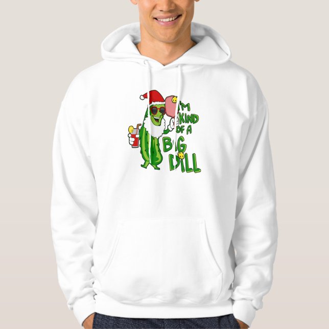 Big Dill Pickleball Santa Hoodie (Front)