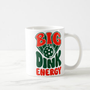 Big dink energy pickleball pickle ball funny men coffee mug