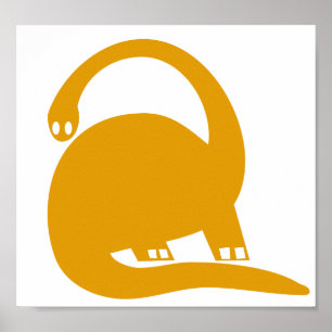 Big Dinosaur Nursery Poster