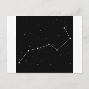 Big Dipper Star Constellation Graphic Postcard