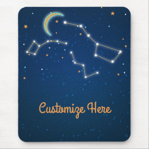 Big Dipper Star Gazing Constellation Celestial Mouse Mat