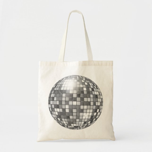 big disco ball tote bag (Front)