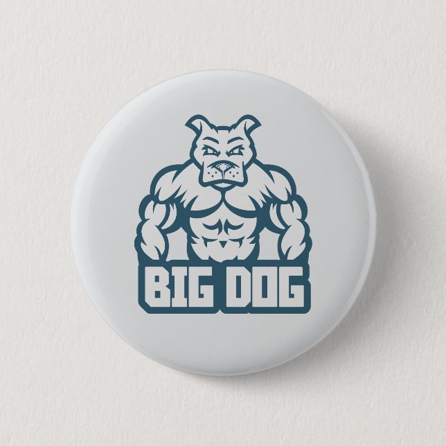 Big Dog 6 Cm Round Badge (Front)