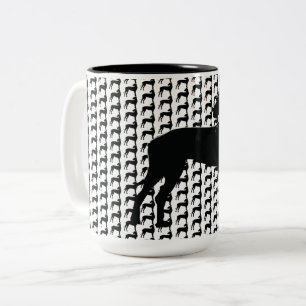 Big Dog , Black Dane Two-Tone Coffee Mug