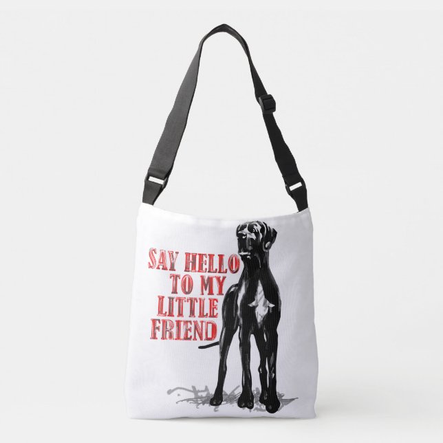 Big dog, little friends crossbody bag (Front)