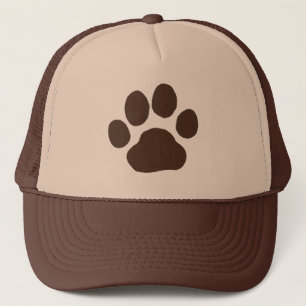 Big Dog Paw Print Trucker Hat