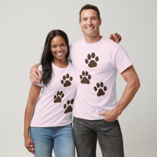 Big Dog Paw Prints T-Shirt
