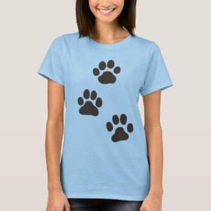 Big Dog Paw Prints T-Shirt