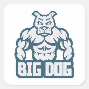 Big Dog Square Sticker