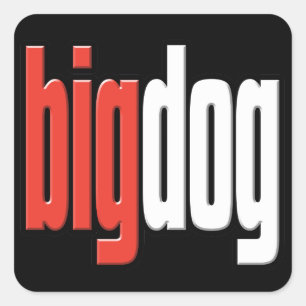 Big Dog. Top Dog. Big Cheese. Boss. #1 Man.Sticker Square Sticker