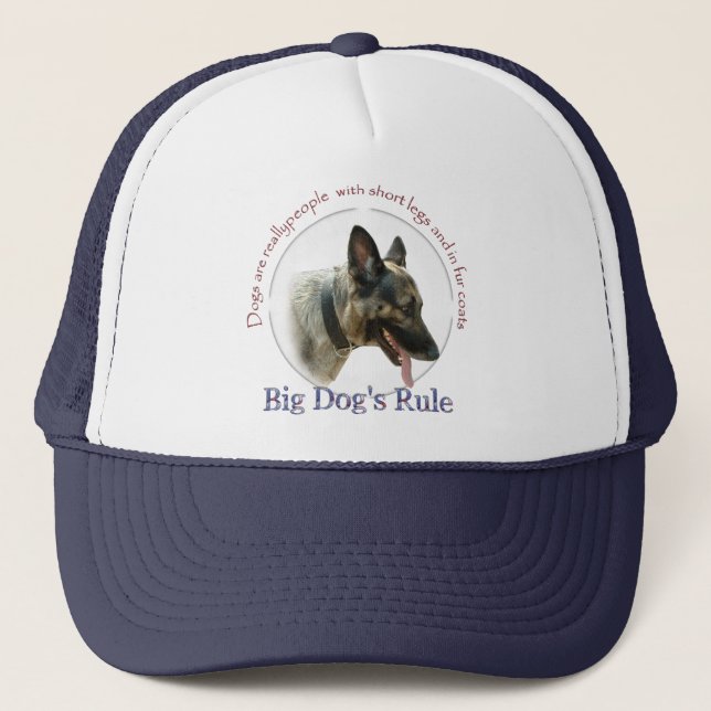 Big Dogs Rule Trucker Hat (Front)