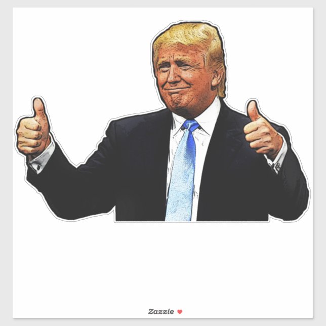 BIG DONALD TRUMP EXTRA LARGE DECAL STICKER (Sheet)