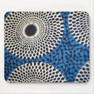 Big Dot circle African Print  Mouse pad