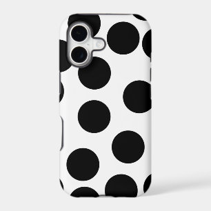 Big Dots. Black and White Pattern.