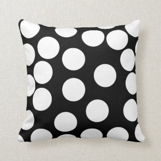 Big Dots in Black and White. Cushion
