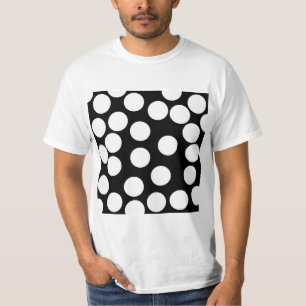 Big Dots in Black and White. T-Shirt
