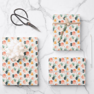 Big Dots & Little Dots on Off-White Wrapping Paper Sheet