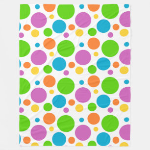 Big Dots Polka Dots Fleece Blanket