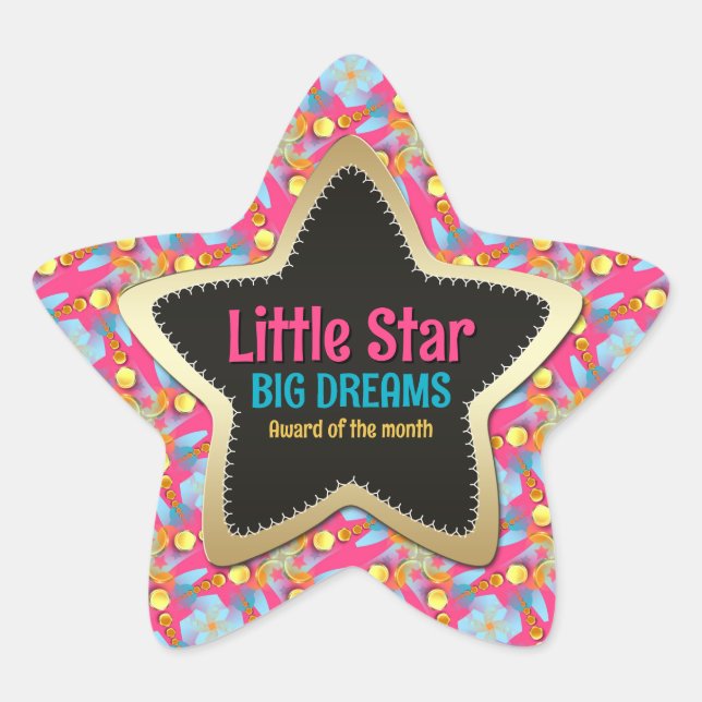 Big Dreams of the Month Star Sticker (Front)