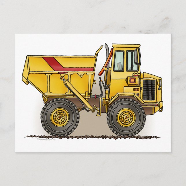 Big Dump Truck Post Card (Front)