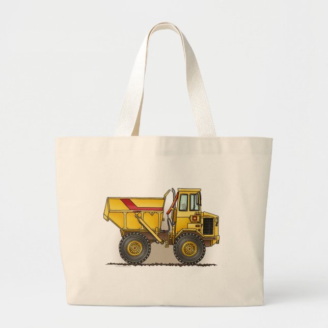 Big Dump Truck Tote Bag (Front)