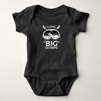 Big Dumps Skiing Winter Sports Baby Bodysuit