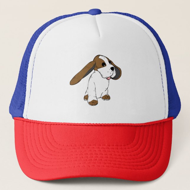 Big Earred Dog Trucker Hat (Front)