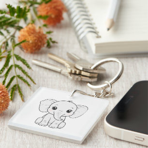 Big Ears, Bigger Heart Key Ring