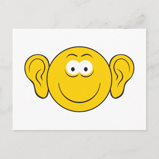 Big Ears Face Postcard (Front)