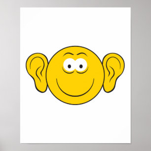Big Ears Face Poster