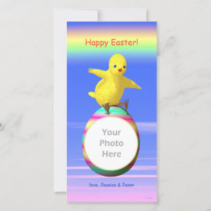 Big Easter Chicken Wings Holiday Card