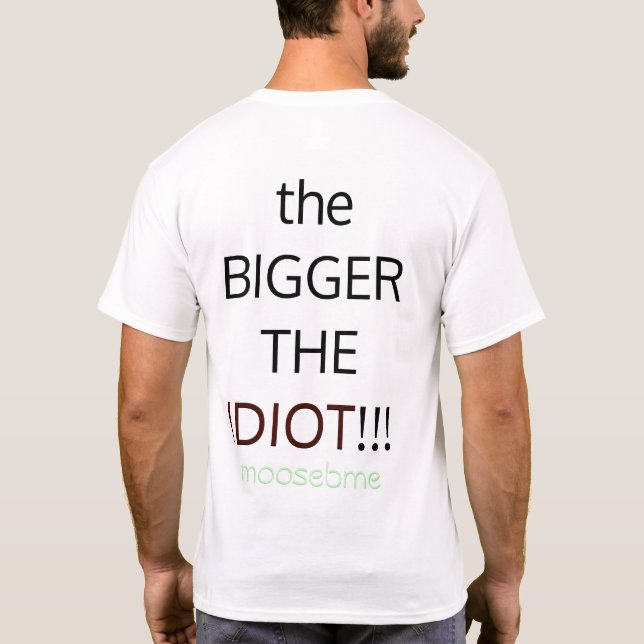 BIG EGO'S, BIG IDIOT'S T-Shirt (Back)