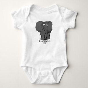 Big Elephant  Baby Bodysuit