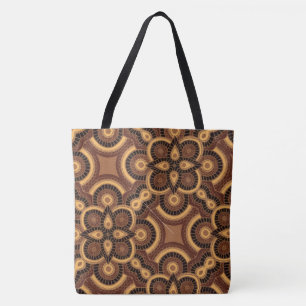 Big Ethnic Geometric Tote Bag