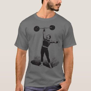 Big exas Circus Old ime Strongman Weightlifter T-Shirt