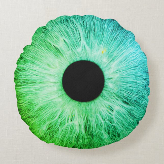 Big Eye Ball (Style: 6) Round Cushion (Front)
